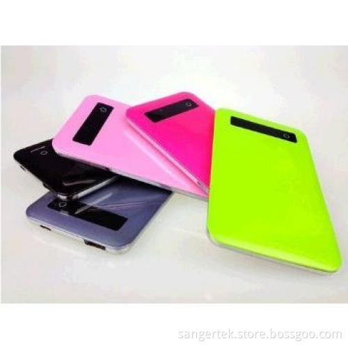 Colorful high capacity ultra thin power bank charger for mobile phone